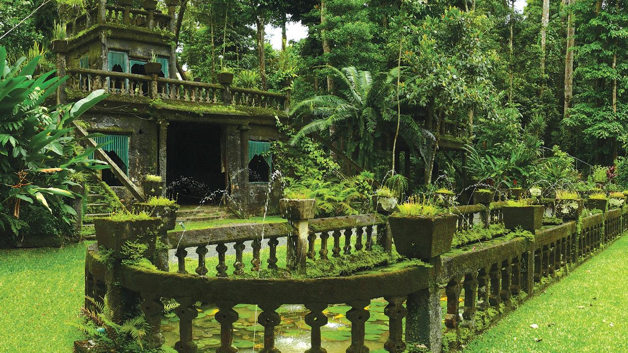 The Spanish-style castillo is now mostly in ruins. Picture: Supplied