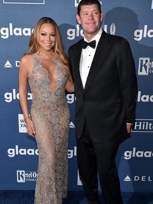 Mariah Carey and James Packer before their split in New York City. Picture: Getty.