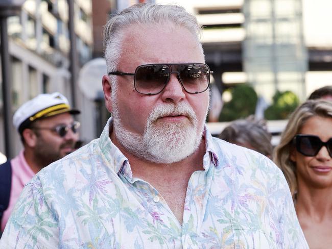 WEEKEND TELEGRAPHS - 17.2.24MUST CHECK WITH PIC EDITOR BEFORE PUBLISHING - Radio personality Jackie O holds a birthday party on board Ghost II motor yacht on Sydney harbour today. Kyle Sandilands pictured. Picture: Sam Ruttyn