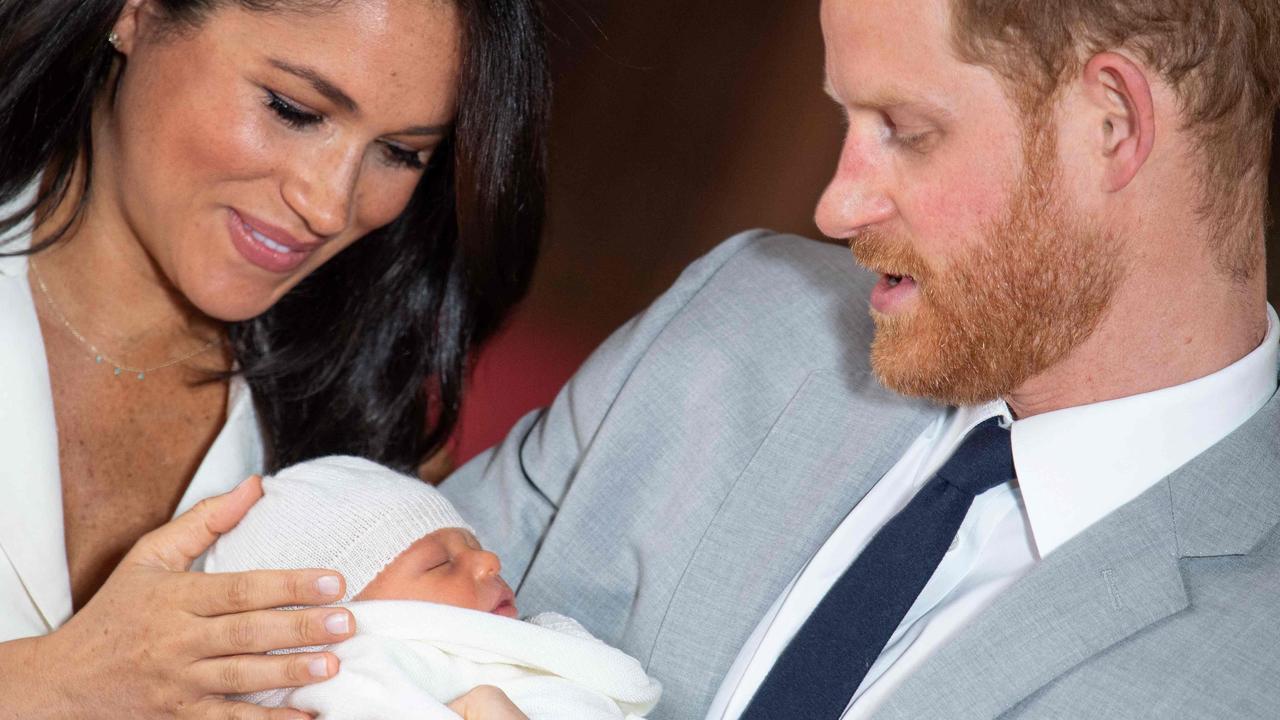 Meghan and Harry welcomed their son Harry a year ago. Picture: AFP