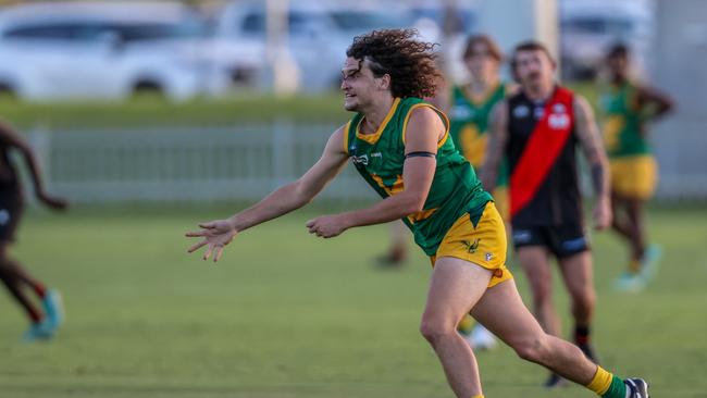 Jackson Cole playing for Pioneer in the 2023 CAFL season. Picture: Charlie Lowson / AFLNT Media