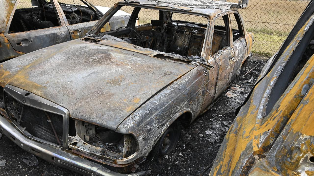 Arsonists destroyed classic Mercedes sedans at Shore Prestige Motor Dealer on Monday December 7.