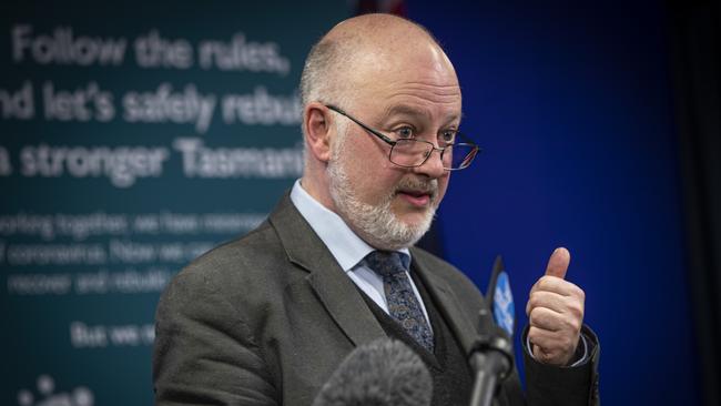 Director of Public Health Dr. Mark Veitch at a Covid-19 press conference on Friday 28th August 2020. Picture: LUKE BOWDEN