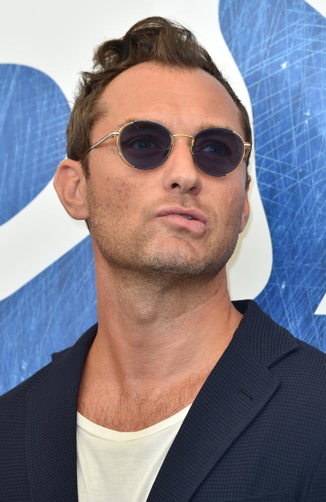 Jude Law attends the photocall of ‘The Young Pope’ during the 73rd Venice Film Festival at on September 3, 2016 in Venice, Italy. Picture: Getty