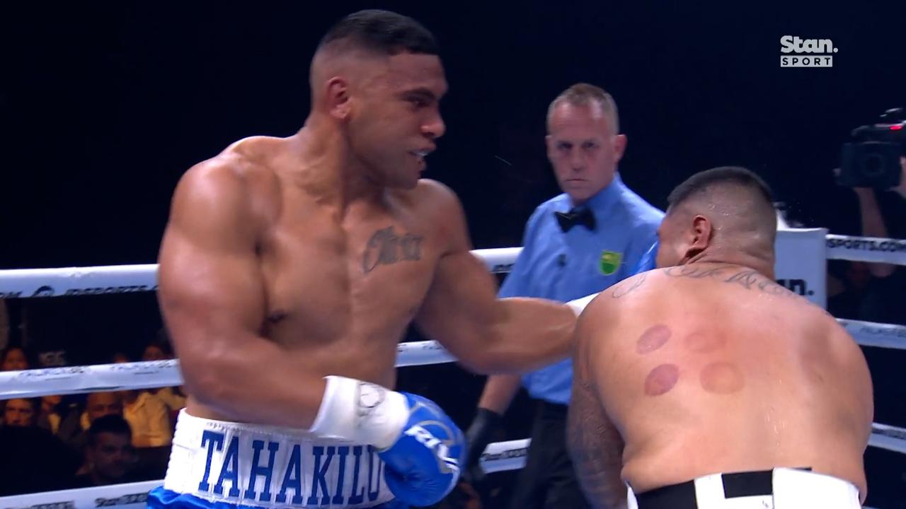 Tevita Pangai Jr smashed his way to victory.