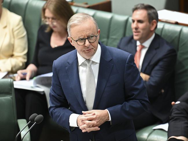 CANBERRA, AUSTRALIA, NewsWire Photos. MARCH 25, 2024: Prime Minister Anthony Albanese during Question Time at Parliament House in Canberra. Picture: NCA NewsWire / Martin Ollman