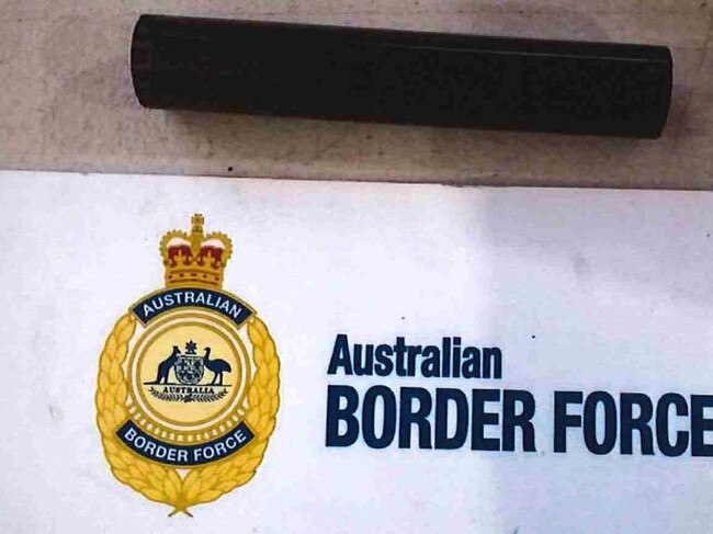 An illegally imported firearm part seized by Australian Border Force.