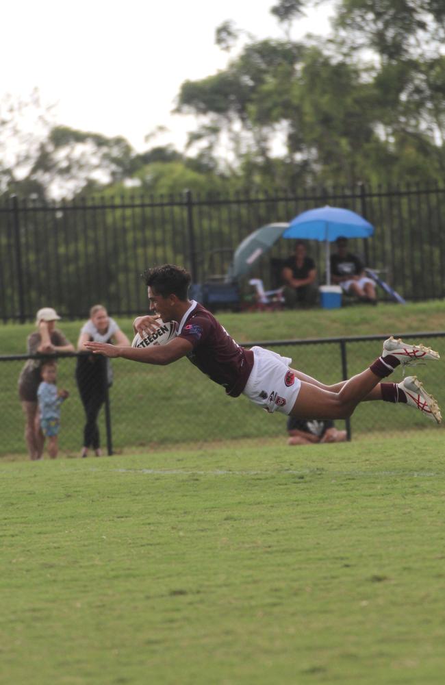 Dallas Ingram. Connell Cup under-17s action between the Souths Logan Magpies and Burleigh Bears. Saturday February 10, 2024.