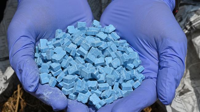 Synthetic drug methylenedioxy-methamphetamine, also known as ecstasy. Picture: AFP