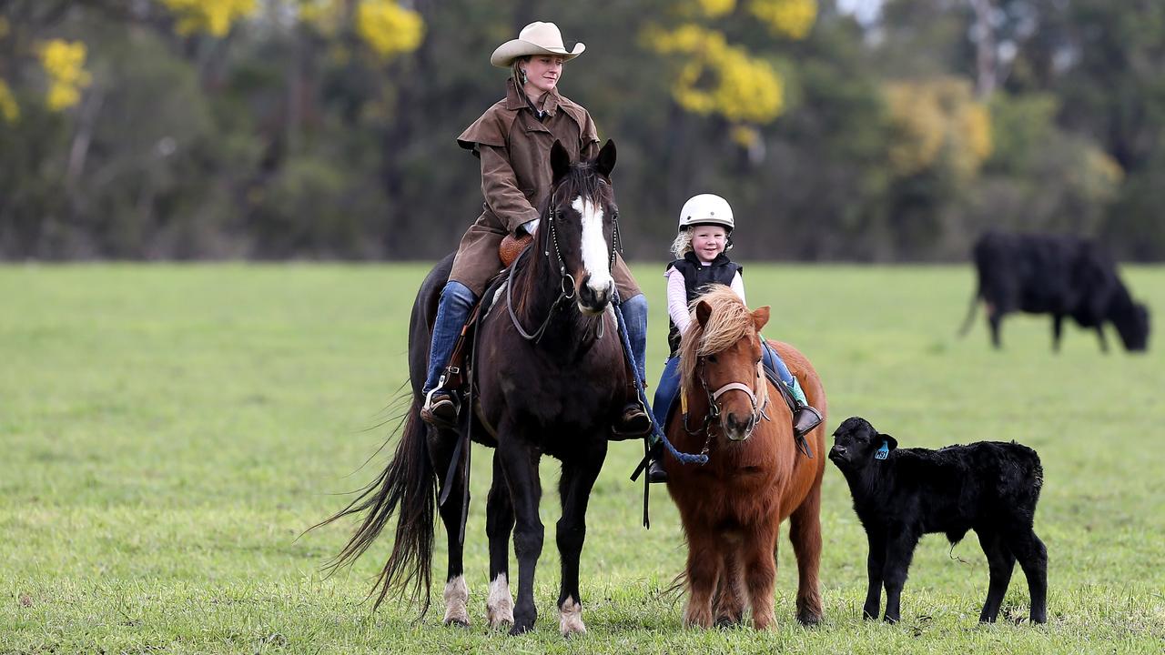 Sarah McLean with daughter River. Picture: Yuri Kouzmin