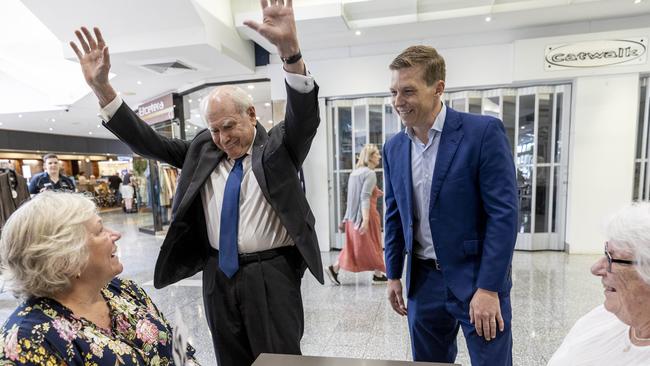 A rock star welcome for Former Australian Prime Minister John Howard in Brisbane. NewsWire / Sarah Marshall