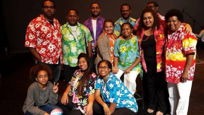 Jessie Billy (far right) with fellow members of her church., Power of the Spirit.