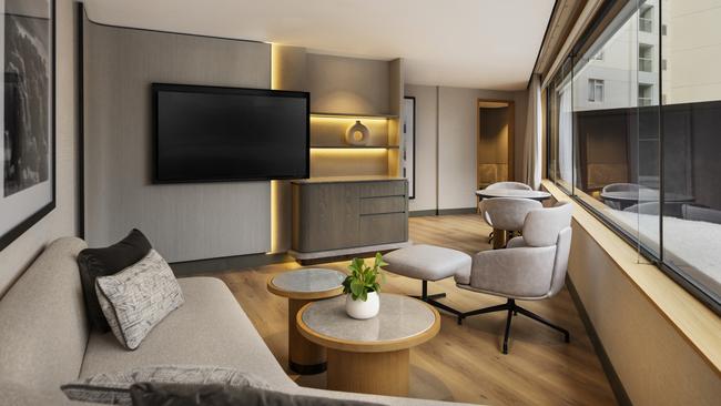 An executive suite.