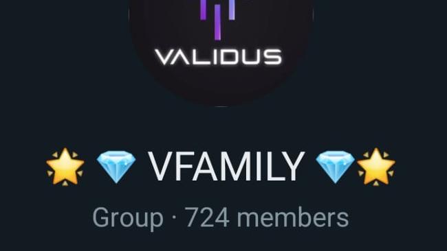 A screenshot from the WhatsApp group of Validus showing hundreds of members. Picture: Supplied