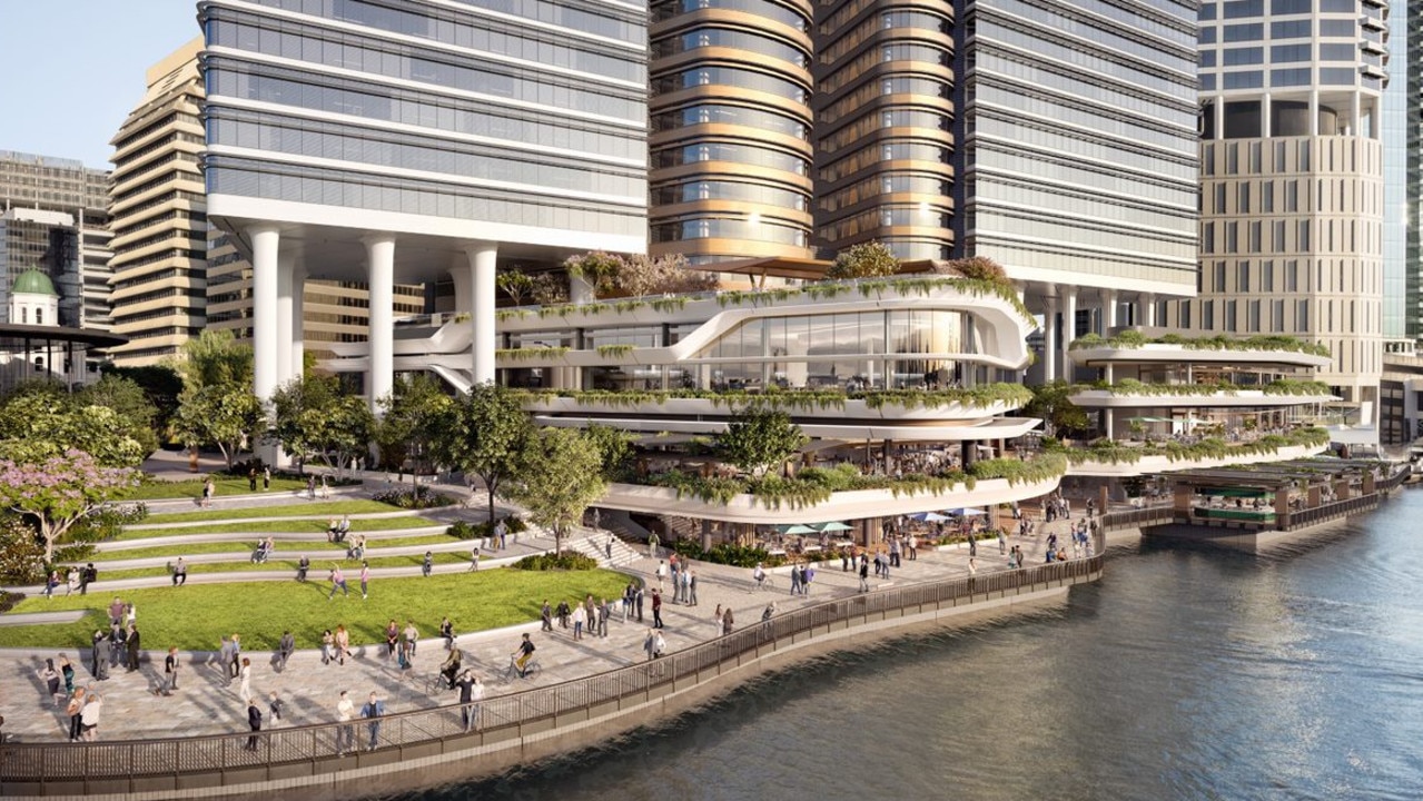 An artist's impression of Dexus' $2.5bn Waterfront Brisbane project.