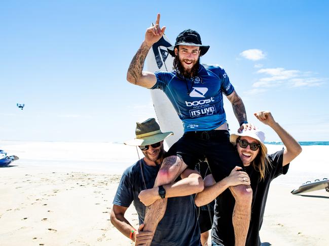 GOLD COAST, AUSTRALIA - OCTOBER 7: Mikey Wright of Australia won the Boost Mobile Pro Gold Coast on October 7, 2020 in Gold Coast, Australia. (Photo by Kelly Cestari/World Surf League via Getty Images)