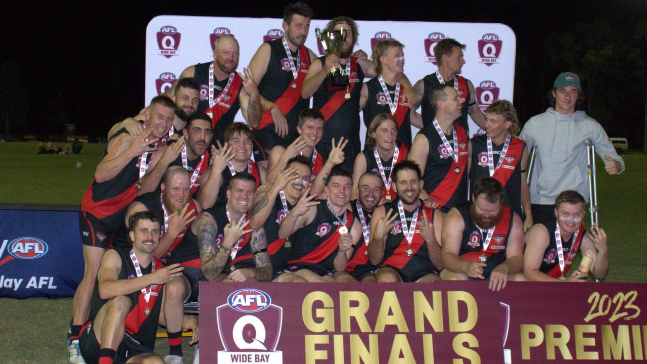 Hervey Bay Bombers won the senior men's grand final for AFL Wide Bay. Picture: Supplied