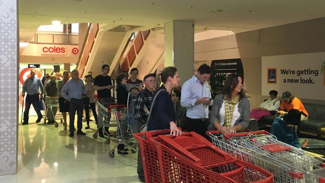 Shoppers in Sydney's Chatswood lined up well before doors opened at 8.30am.