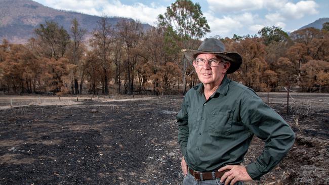 THANK YOU: Thornton hobby farmer John Brander is organising a movie to raise funds for the Rural Fire Service. Picture: Dominic Elsome