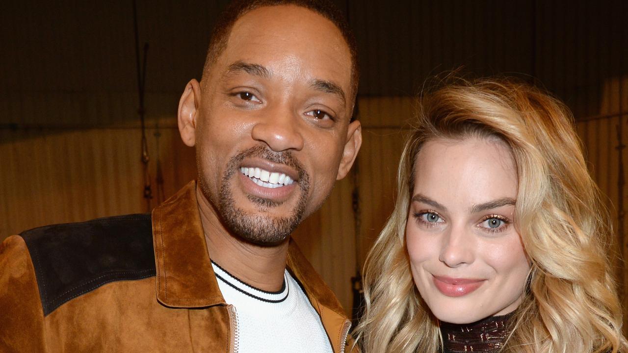 Will Smith and Aussie co-star Margot Robbie appeared to strike up a tight friendship. Picture: Jeff Kravitz/FilmMagic