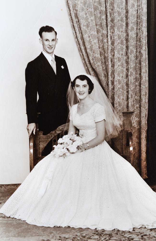Dot and Les Barrett celebrated their 60th wedding anniversary on October 30. Photo: Contributed