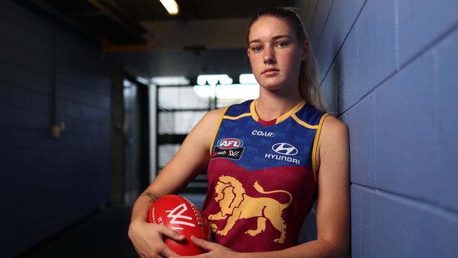 Tayla Harris wants to play with a Victorian club. Picture: Peter Wallis