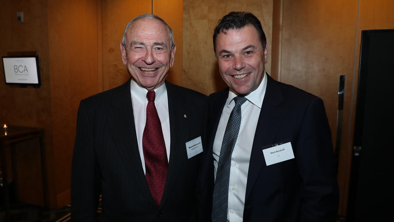 Maurice Newman and Citi Australia CEO Mark Woodruff. Picture: John Feder