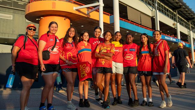 Sanderson Stars at the Gold Coast Suns vs Geelong Cats Round 10 AFL match at TIO Stadium. Picture: Pema Tamang Pakhrin