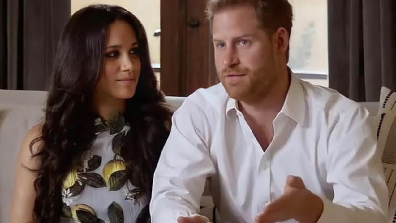 Meghan Markle and Prince Harry promoting their podcast Archewell Audio.