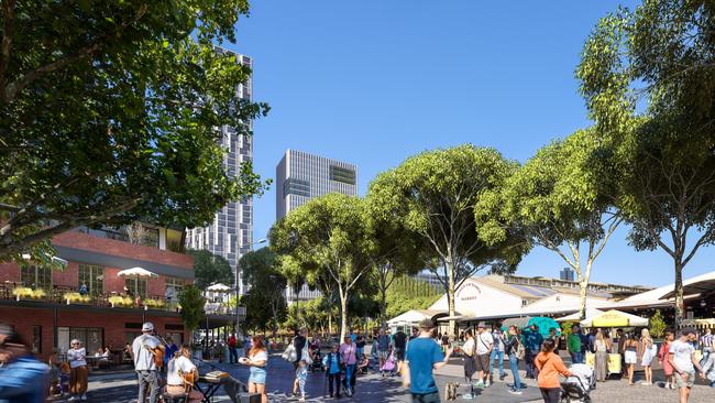 A new report says the Queen Victoria Market redevelopment will bring a $1b economic boost to Melbourne. Picture: City of Melbourne