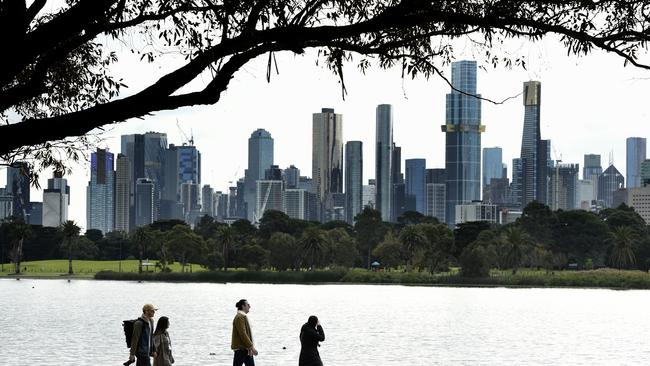 Home prices in Melbourne are now up 0.38 per cent from their low point in January 2023 after four consecutive months of gains. Picture: NCA NewsWire / Andrew Henshaw