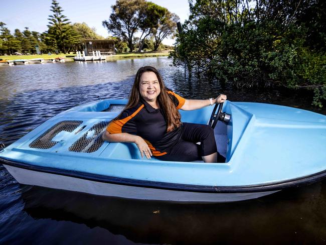 The latest round of the popular Regional Travel Voucher Scheme opens on Tuesday, giving 50,000 Victorians the chance to secure a $200 ticket to support trips across the state.Jill Stephens, co-operator at Lake Pertobe Motor Boats with her husband John, who has had a good response form the vouchers. Picture- Nicole Cleary