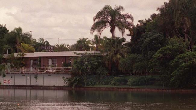 His Isle of Capri home, as seen from the Nerang River.