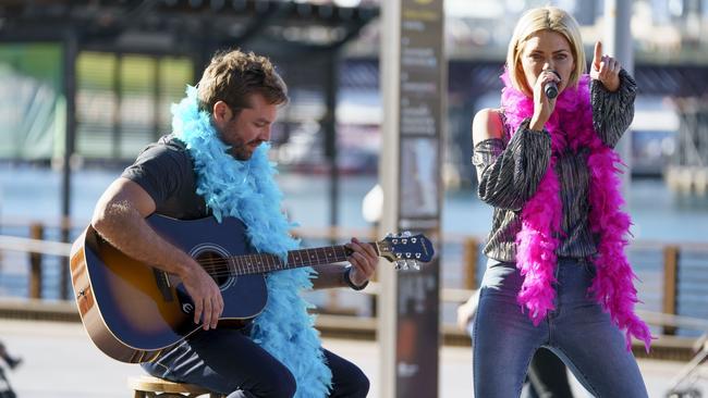 Bachelorette contestant James Trethewie on a date with Sophie Monk on the Bachelorette