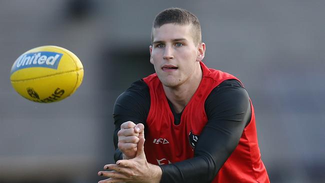 Collingwood's Brayden Sier has been spotted playing basketball. Pic: Michael Klein