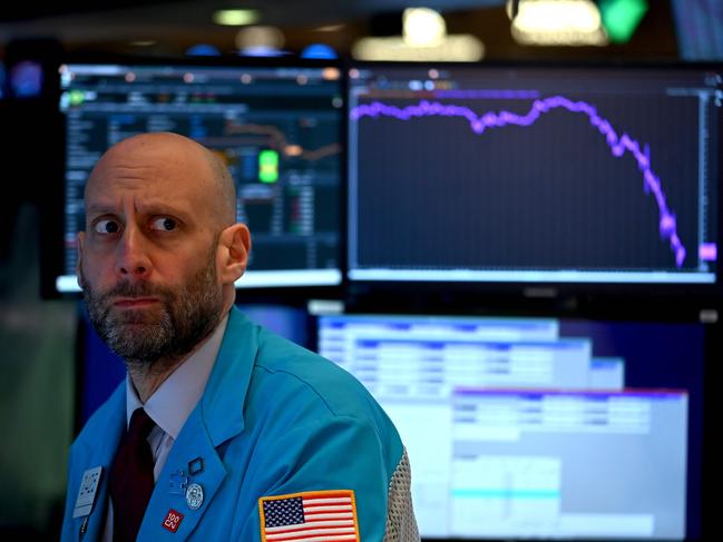 Traders on Wall Street have witnessed weeks of losses. Picture: AFP