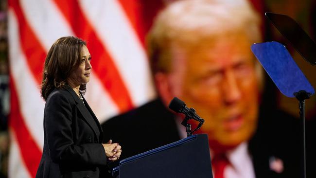 Kamala Harris speaks at a campaign event in Erie, Pennsylvania. Picture: AFP