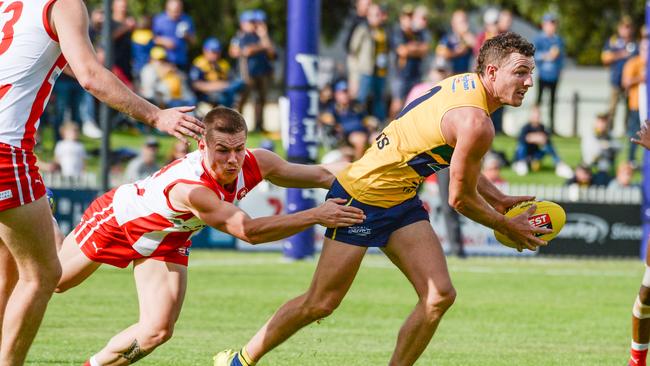 Dane Mcfarlane has been representing Wanderers in the NTFL. Picture: Brenton Edwards