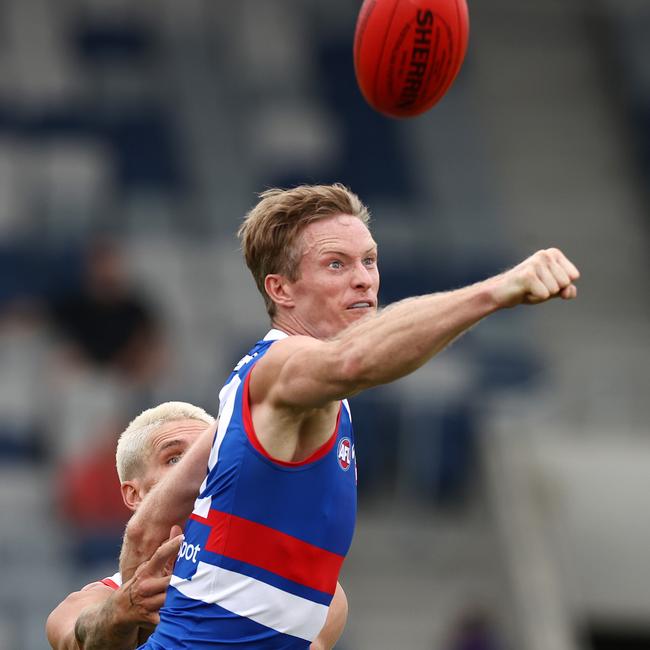 Key defender Alex Keath has retired after 109 games in nine seasons at Adelaide and the Western Bulldogs. Picture: Michael Klein