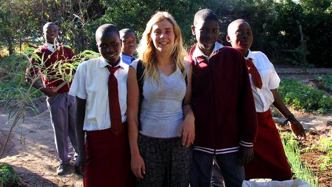 Elly Rose Warren while in Africa. Picture: Supplied