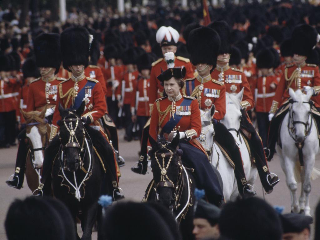 Trooping the Colour procession, London, 13th June 1981. Picture: Getty Images