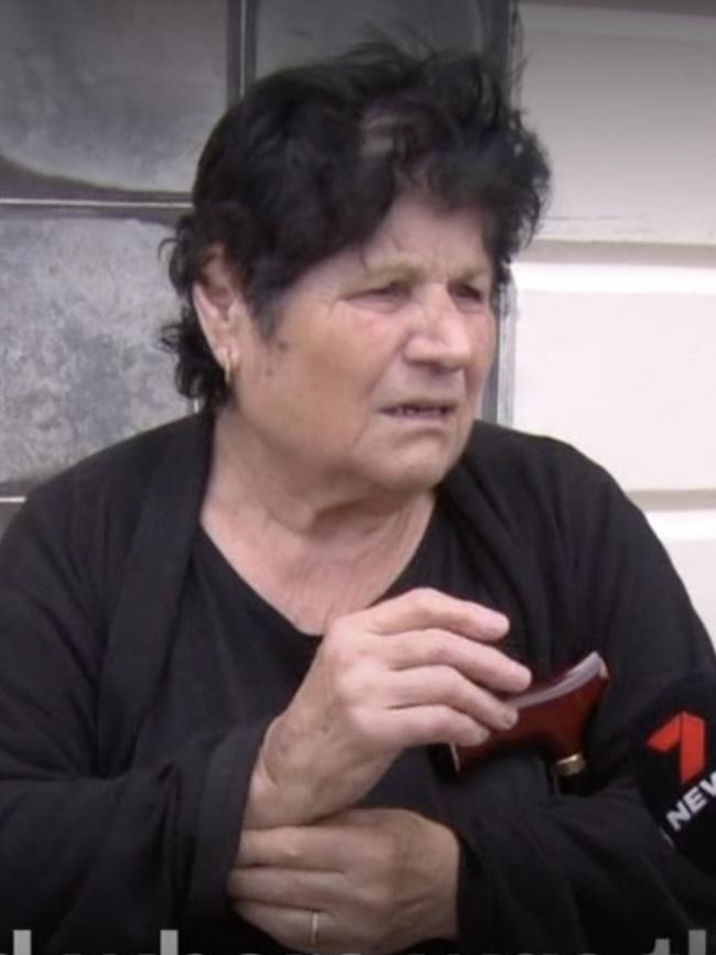 Eudoxia Pehlivanidis, 82, has denied knowing of any cocaine at her property. Picture: 7NEWS