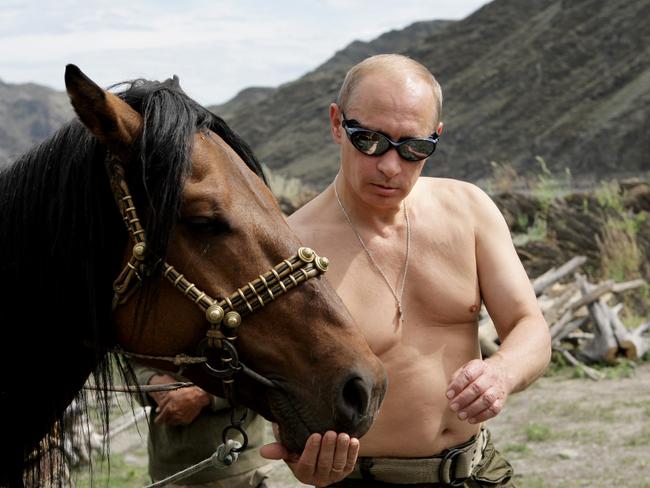 One of Vladimir Putin’s Tinder profile shots. Sarah did match up with Putin on Tinder but all he wanted to do was chat and chat and chat about dull things and then he disappeared. Picture: AFP Photo/ Ria-Novosti