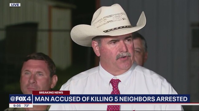 Press Conference: Texas Man Accused Of Killing 5 People Captured | News ...