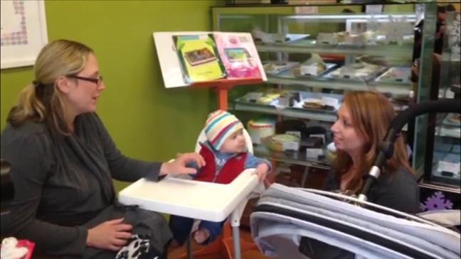 Cafe welcomes breastfeeding mothers and noisy children