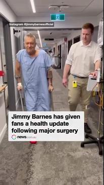 Jimmy Barnes has given fans a health update following major surgery