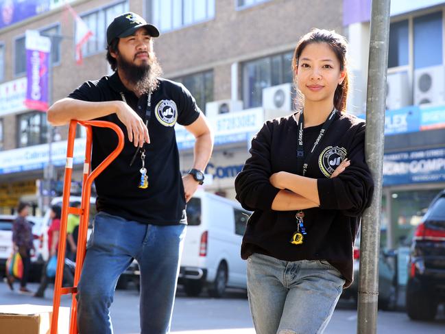 John St, Cabramatta small business owners Joe and Lisa Nguyen has been booked at least a dozen times over the past three and a half years. Picture; Sam Ruttyn