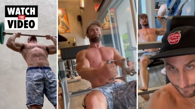 Chris Hemsworth’s intense workout video