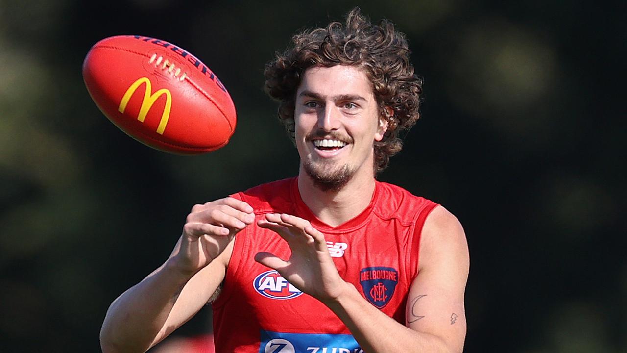 Luke Jackson will lead the Demons’ ruck division with Max Gawn injured. Picture: Michael Klein