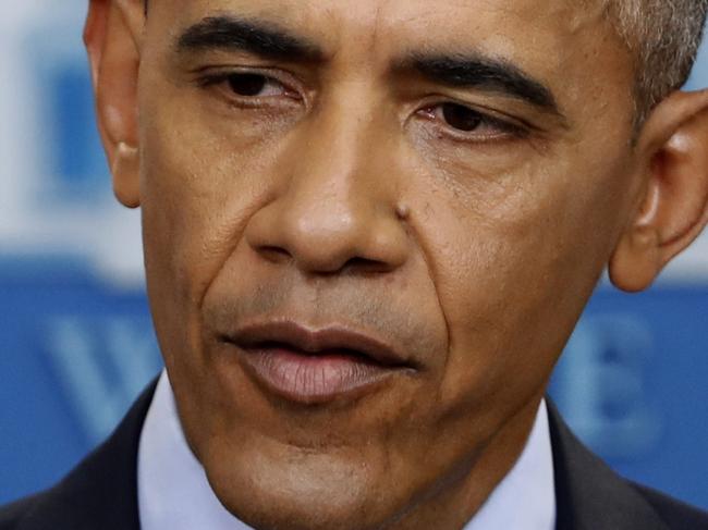 President Barack Obama speaks during his final presidential news conference, Wednesday, Jan. 18, 2017, in the briefing room of the White House in Washington. (AP Photo/Pablo Martinez Monsivais)
